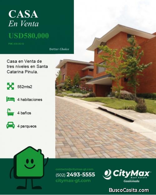 Casa en Venta en Santa Catarina Pinula en Condominio