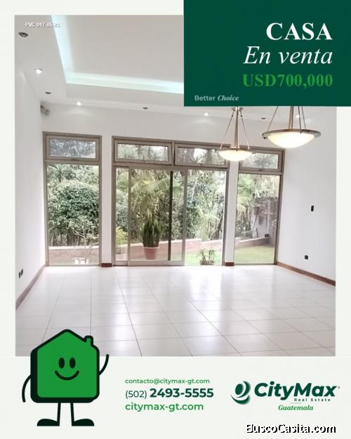 Casa Residencial en Venta en Zona 16 Kanajuyú 