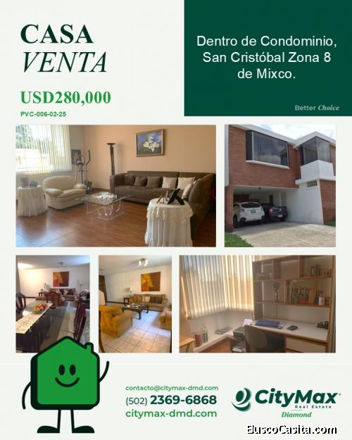 Casa en venta en condominio Sector B2 San Cristóbal