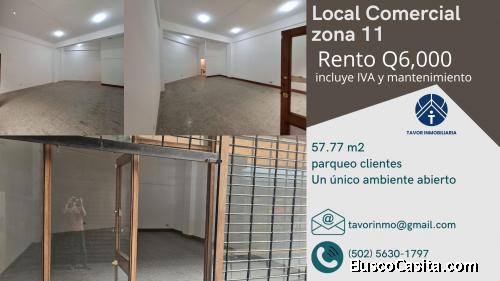 Local zona 11 disponible para oficinas, clinica o consultorio, dentro de Centro comercial