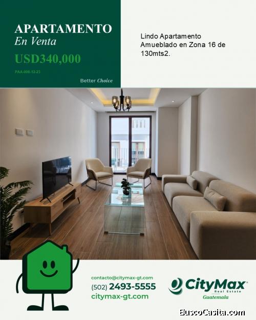 Venta apartamento en Cayalá de 2 habitaciones