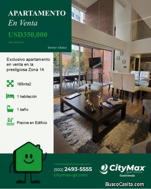 Apartamento en Venta en Zona 14 Guatemala