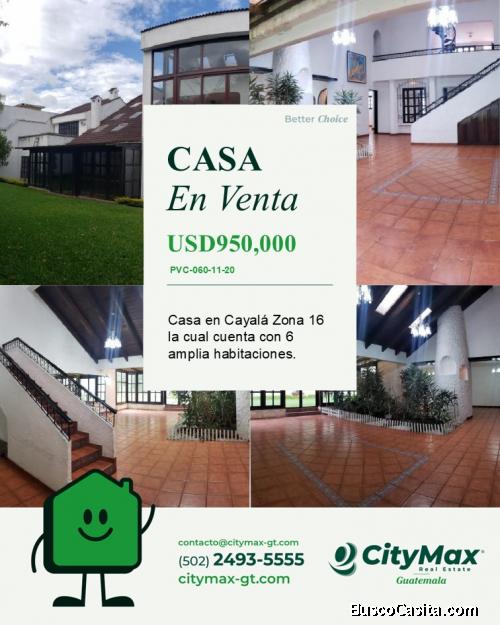 Casa en Venta en Cayala Zona 15