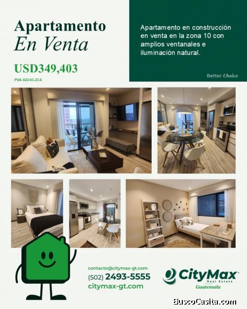 Apartamento en Venta con Jardín en Zona 10 Guatemala