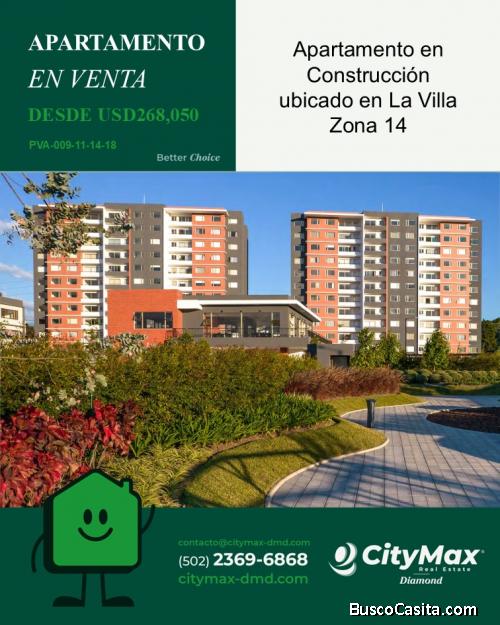 Apartamento NUEVO en VENTA Zona 14 La Villa