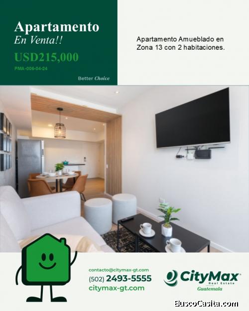 Apartamento Amueblado en Venta en Zona 13