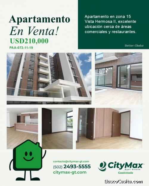 Apartamento en venta en zona 15, en Vista Hermosa 2