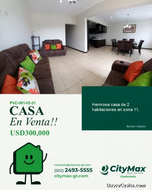 Casa en Venta en Zona 11 dentro de condominio