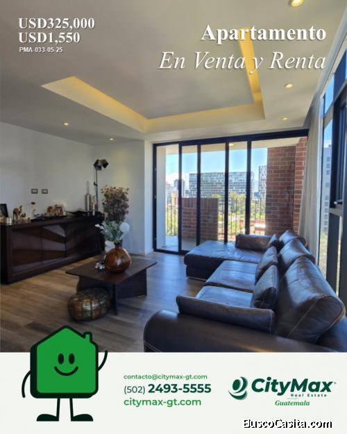 Apartamento en Alquiler o Venta en Zona 10