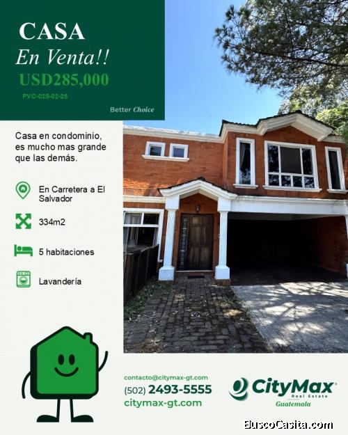 Casa en Venta de 334mts2 en Carretera a el Salvador