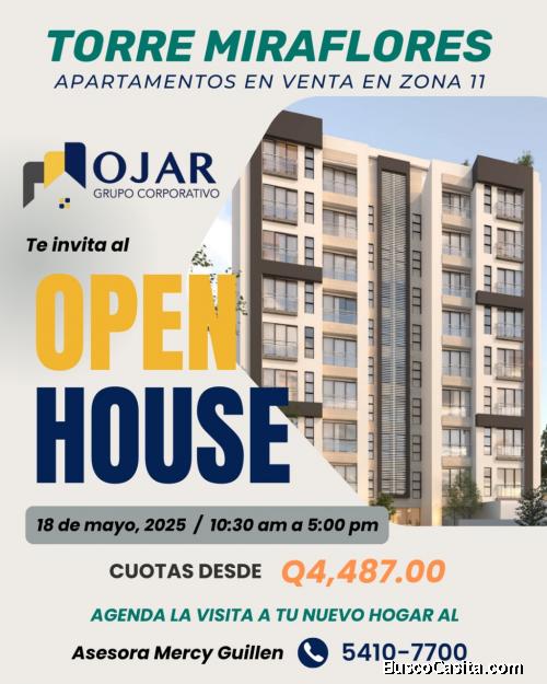 ADQUIERE APARTAMENTO EN MIRAFLORES ZONA 11 
