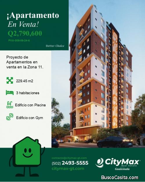 Apartamento en venta con Jardín en Zona 11 Guatemala