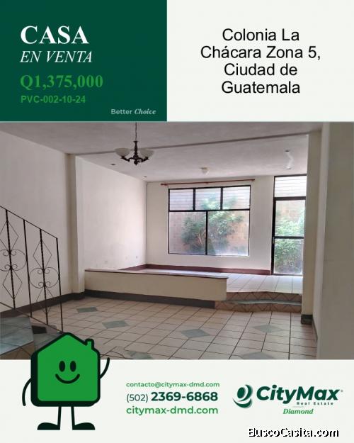 Casa en venta en zona 5 Colonia Chácara