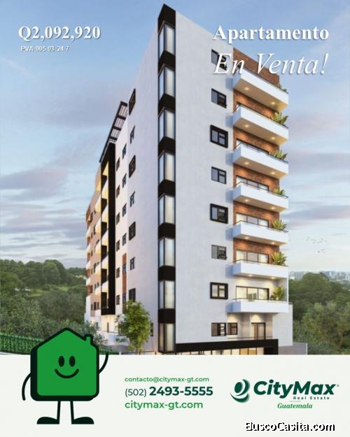 En venta apartamento en zona 16 en Construcción