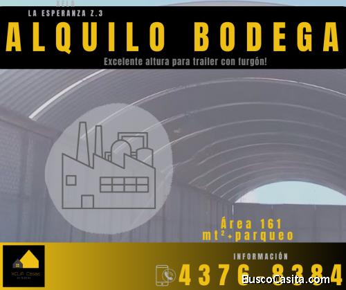 RENTO BODEGA EN XELA, LA ESPERANZA