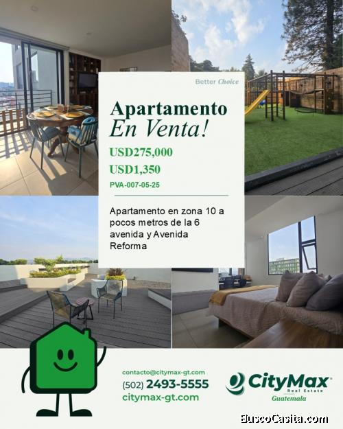 Apartamento en Venta o Renta en Zona 10 Guatemala