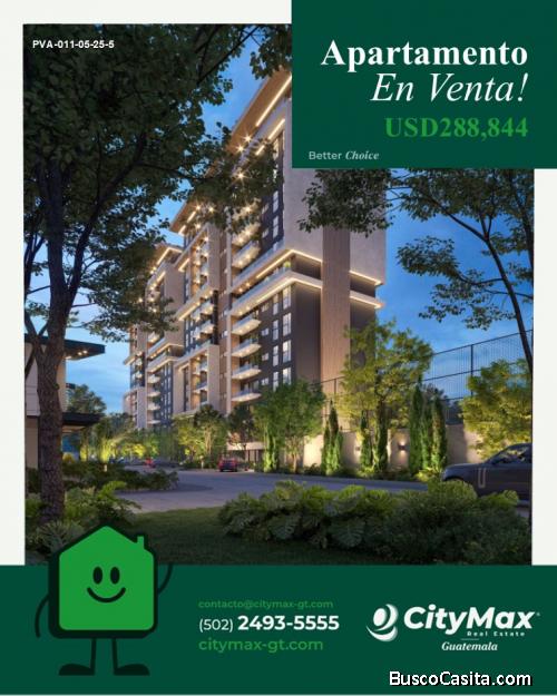 En venta apartamento en Zona 16 Cercano a Cayala