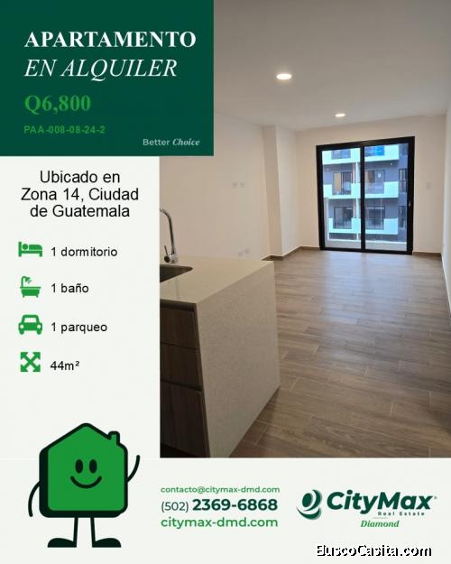 Apartamento en alquiler en Zona 14
