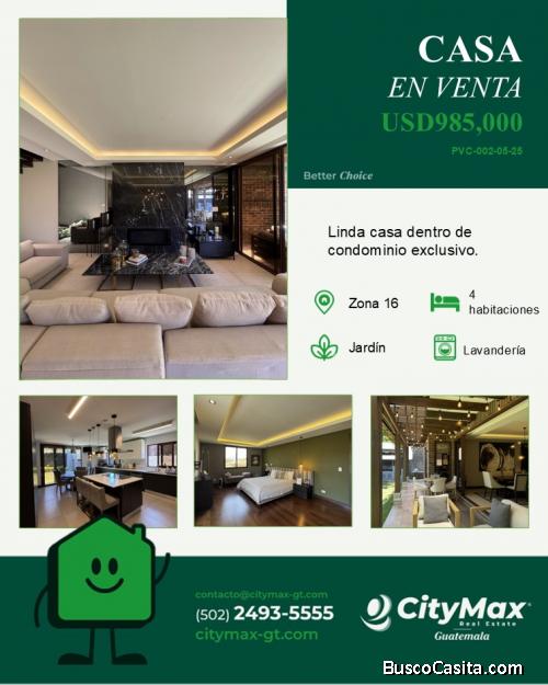 Venta de Casa en San Isidro zona 16 Guatemala