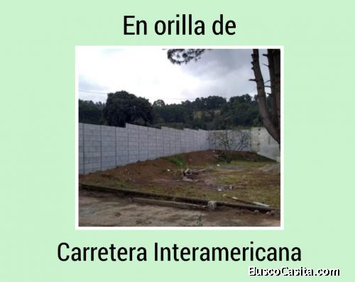 Alquiler terreno en orilla de Carretera Interamericana