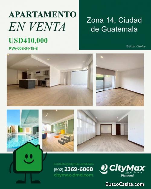 Apartamento en Venta en Zona 14 Ciudad de Guatemala