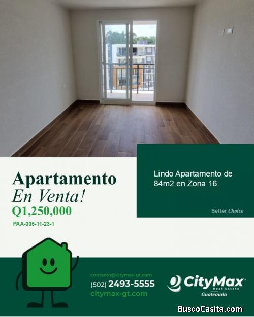 Apartamento Residencial en venta en zona 16
