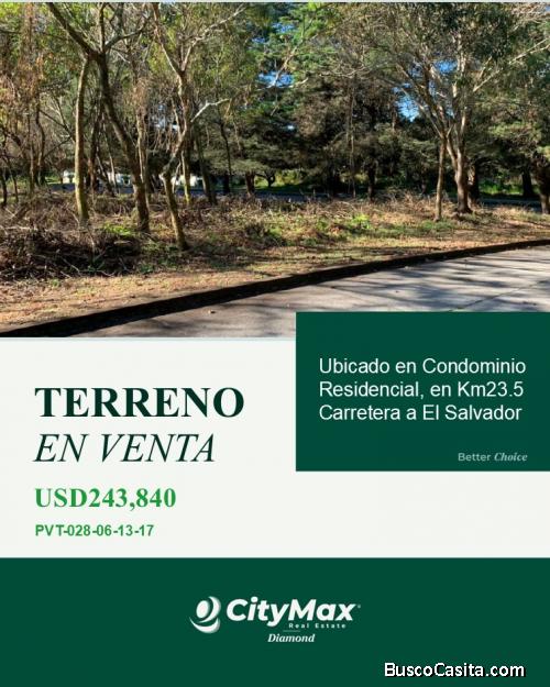 Terreno Residencial en Venta en km. 23 Carretera al Salvador