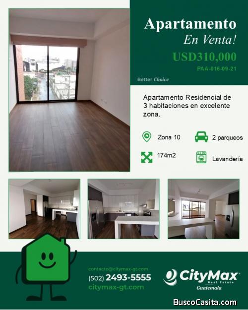 Apartamento venta en zona 10 Guatemala