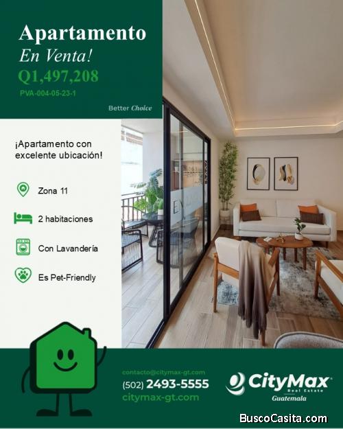 Lindo Apartamento en Venta en Zona 11 
