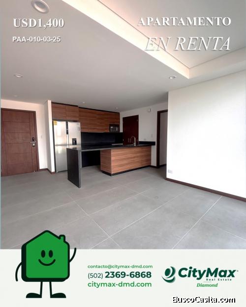 Apartamento nuevo en Renta en Edificio Quinta Avenida Zona 14