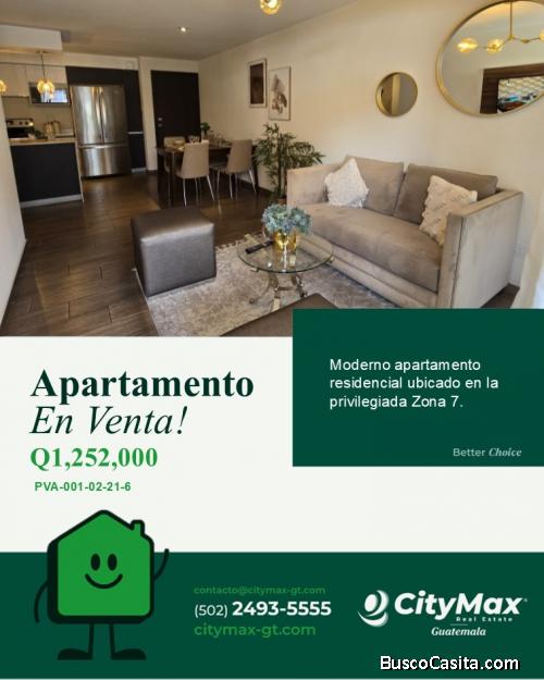 Apartamento en Venta en Calzada Mateo flores Zona 7