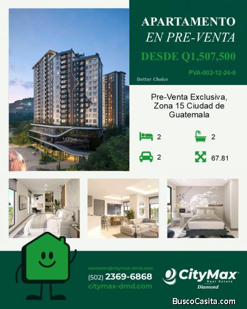 Pre-Venta Exclusiva de Apartamento en Zona 15 Guatemala