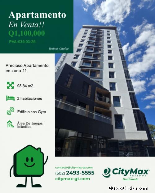 Lindo Apartamento en renta o venta en zona 11
