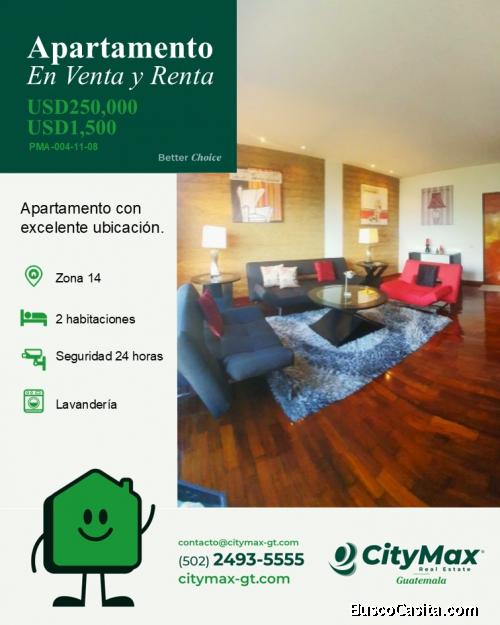 En Renta y Venta Apartamento cercano a Zona 15