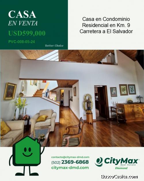 Casa dentro de Condominio en Venta en km. 9 Carretera al Salvador
