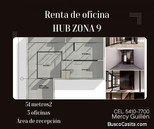 RENTA DE APARTAMENTO EN EDIFICIO HUB ZONA 9 