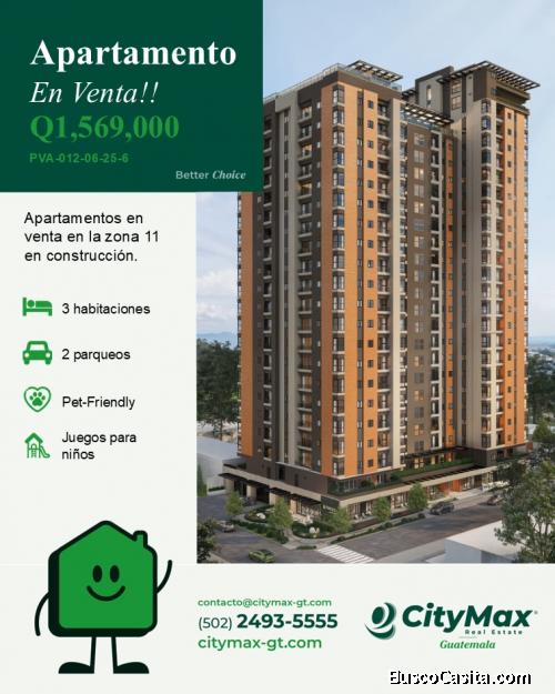 Invierte en la zona 11 Mariscal Apartamentos en venta