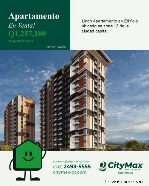 En venta apartamento en planos zona 13 Las Americas