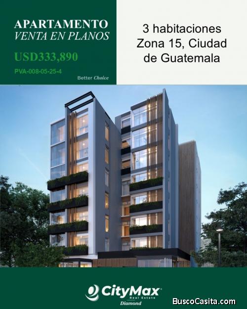 Apartamento Premium en segundo nivel en Venta en Zona 15