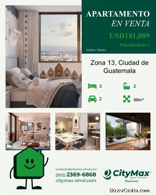 Venta de Apartamento en Zona 13 a una cuadra de Avenida Las Américas