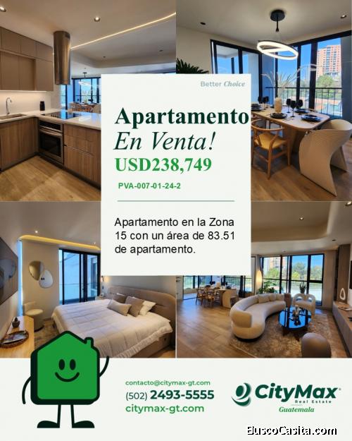 Apartamento en Construcción en la Zona 15 en Venta