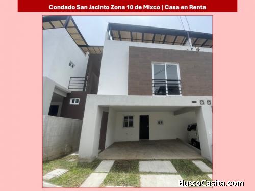 Seguridad y comodidad: Casa en alquiler en Zona 10 de Mixco.