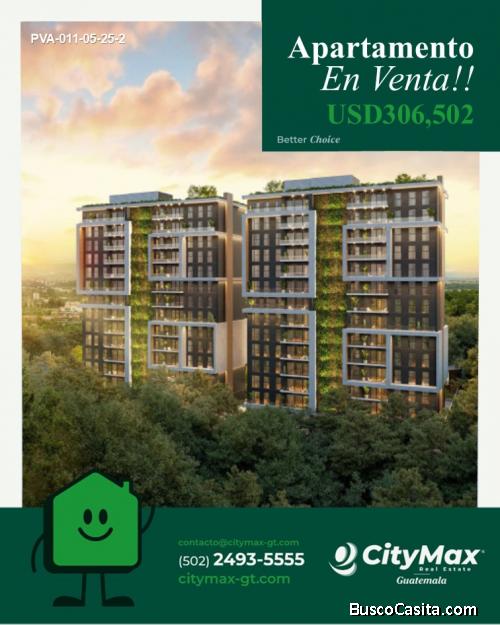 En venta apartamento en Kanajuyu zona 16