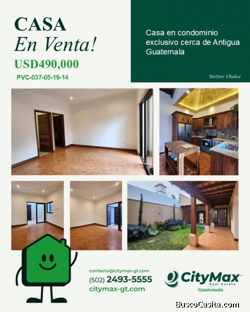 Casa en Venta cercana a la Antigua Guatemala