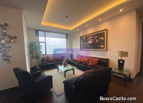 Apartamento Amoblado en Alquiler Zona 14, 3 Habitaciones, 305 m2, US$6,900