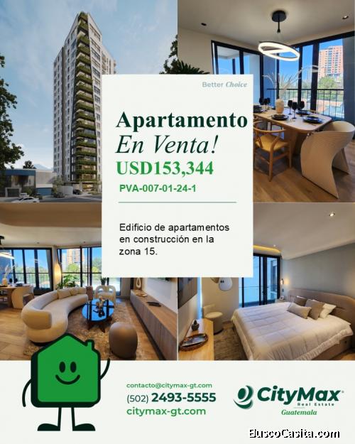 En venta Apartamento en Planos en la Zona 15 Guatemala