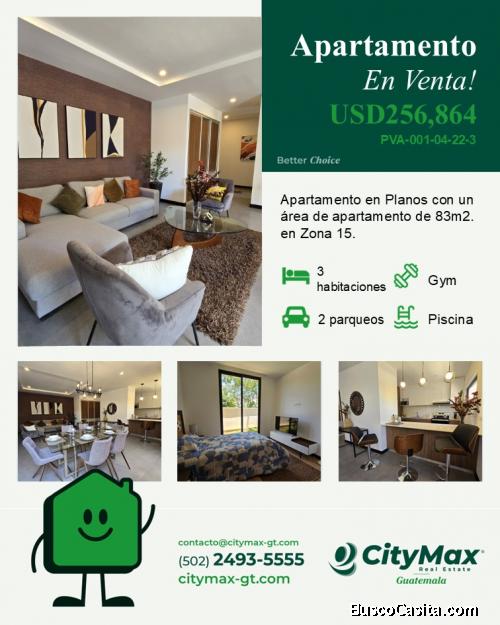 Venta Apartamento en Zona 15 Vista Hermosa II Guatemala