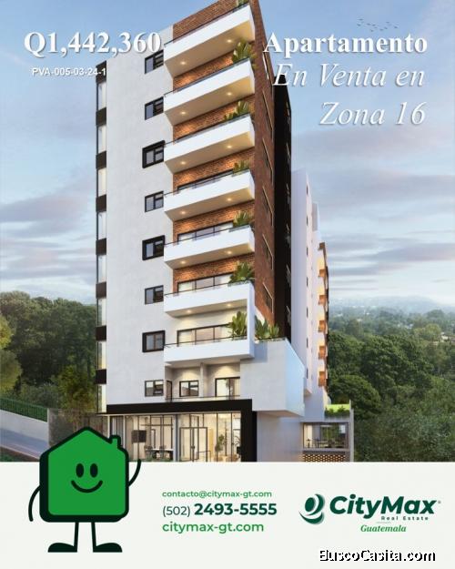 En venta apartamento en Planos en la Zona 16