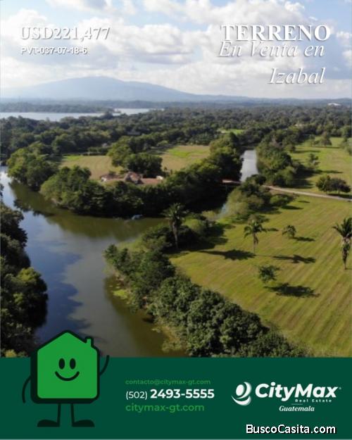 Terreno en venta en la Rio dulce Punta Manati Izabal