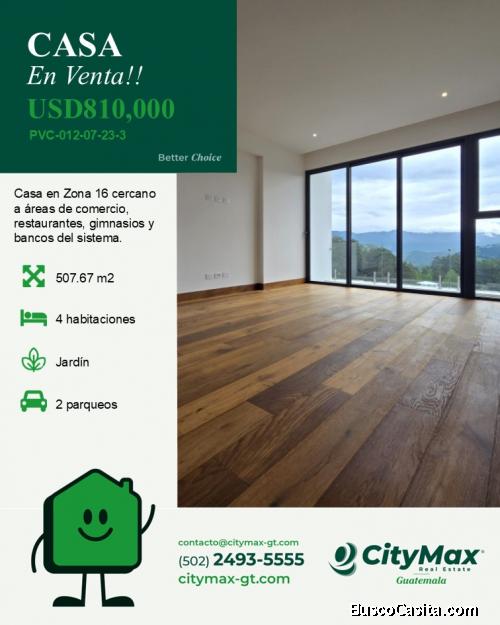 En venta Residencias Exclusivas en la zona 16 Guatemala